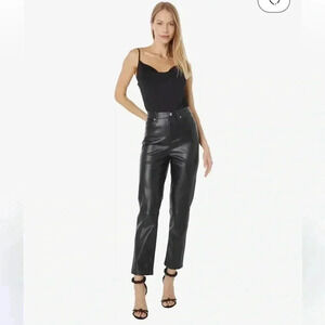 Blank NYC Need You Tonight - Leather Five-Pocket High-Rise Pants size 27